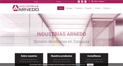 Desktop Screenshot of industriasarnedo.net