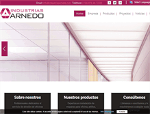 Tablet Screenshot of industriasarnedo.net